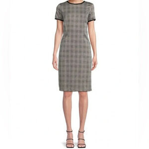 Max Studio Plaid Sheath dress NEW XS